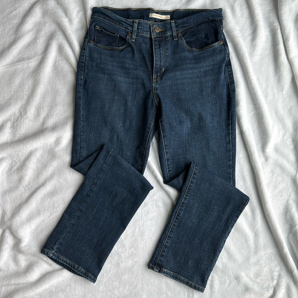 Levi's Women's Straight Leg Jeans - Dark Blue